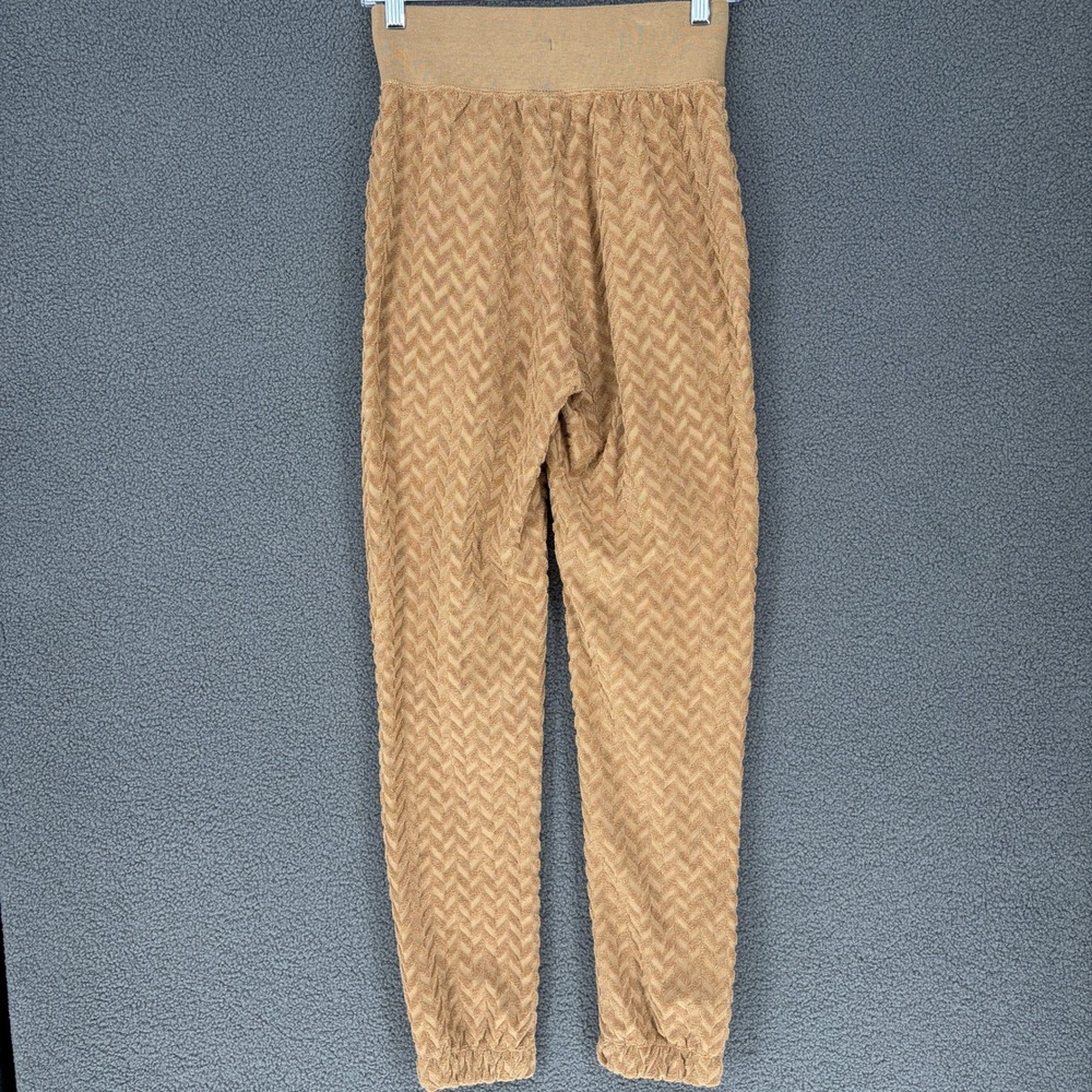 Nike Sportswear Womens Chevron Textured Terry Joggers Tan XS DQ6328-258 - Picture 6 of 8
